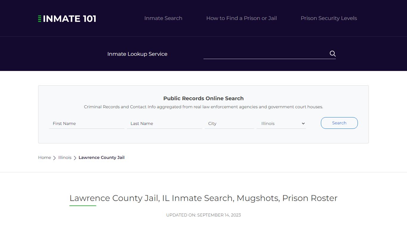 Lawrence County Jail, IL Inmate Search, Mugshots, Prison Roster