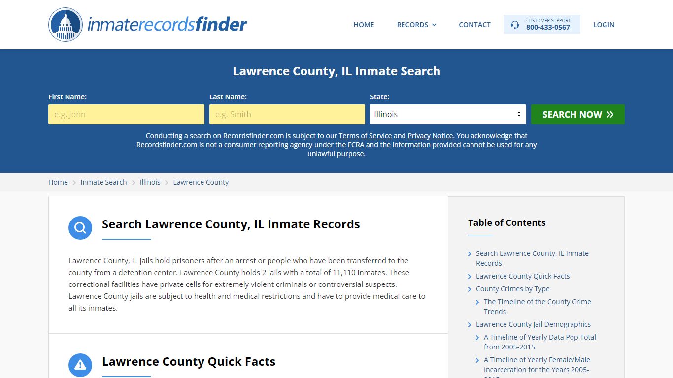 Lawrence County, IL Inmate Lookup & Jail Records Online